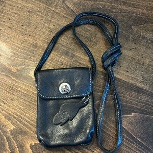 Vintage Roots Leather Crossbody Pouch